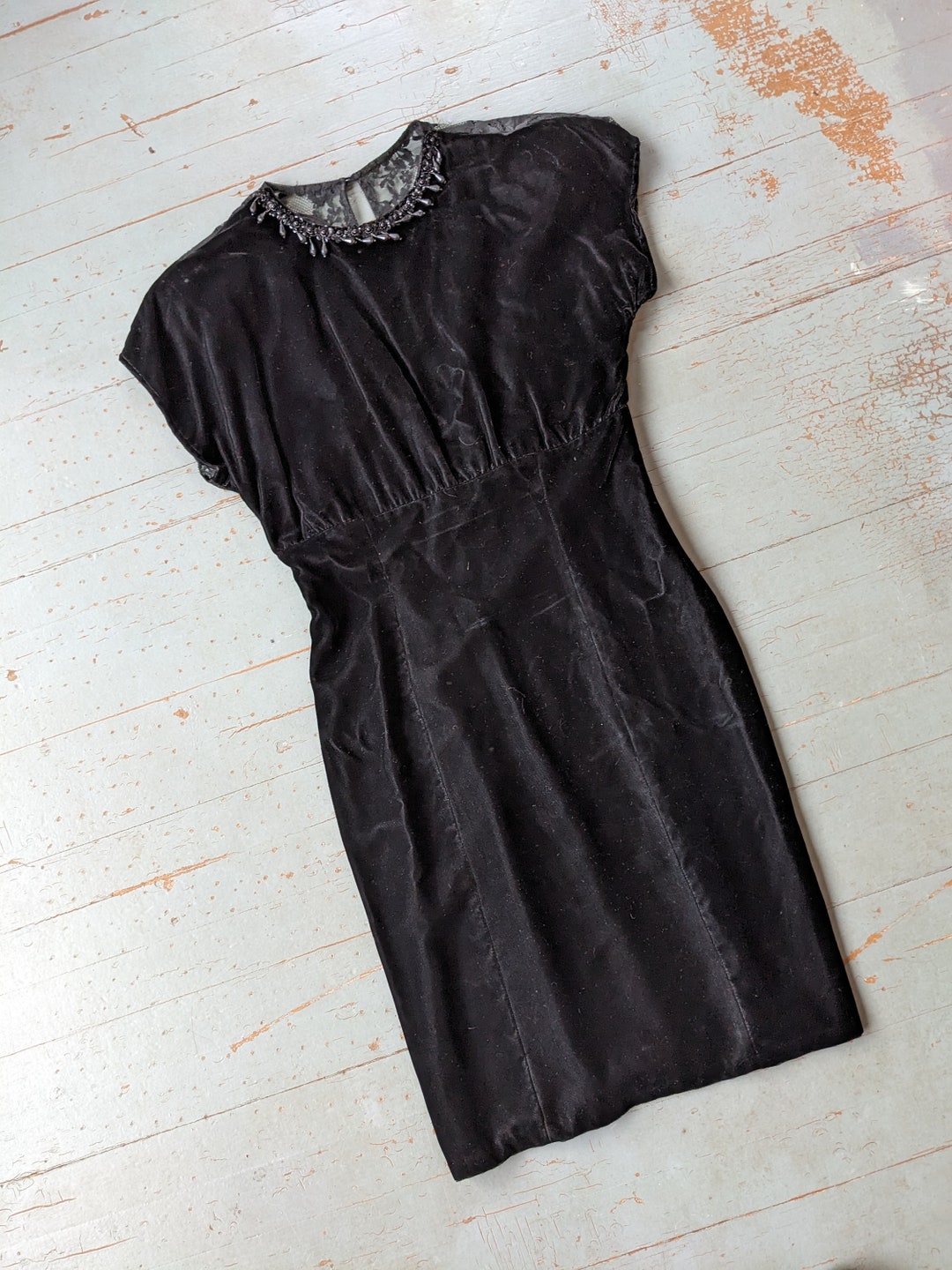 Vintage Gunne Sax Black Velvet Dress - Etsy