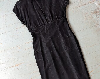 Vintage Gunne Sax black velvet dress