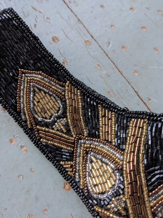 Vintage 80s beaded belt - image 8