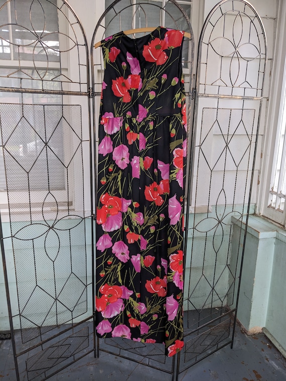 Vintage Marian Sue floral maxi dress - image 7