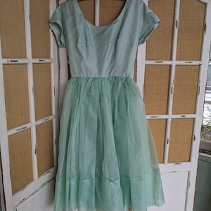 Vintage 1950s tule cocktail dress