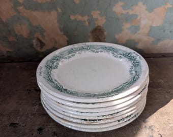 Antique ironstone John Maddock and sons coronation plate set