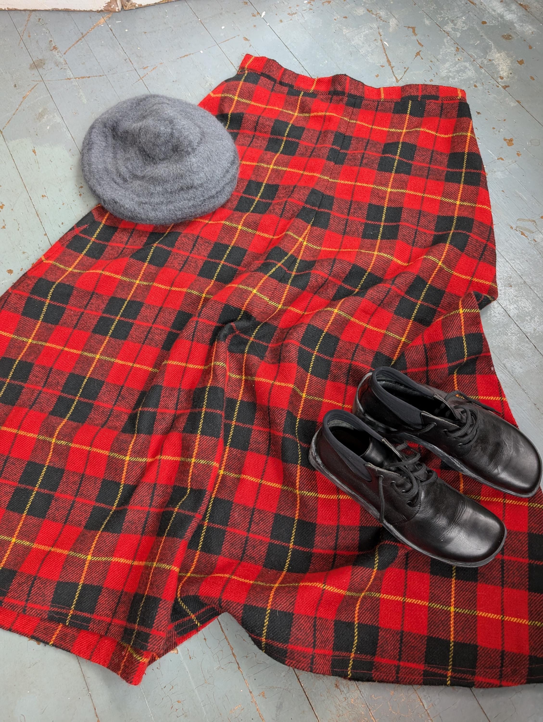 Ankle Length Wool Black Skirt - Etsy