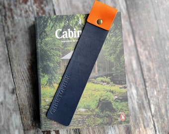 leather bookmark, personalised bookmark, personalised leather gift, booklover, booklover gift