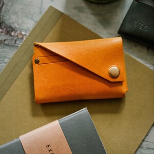Personalised Leather wallet, minimalist leather wallet, Leather wallet, leather wallet, minimalist wallet image 3
