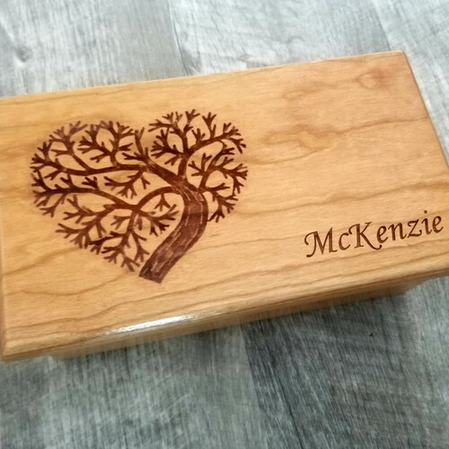 Personalized Custom Wizard Music Box Laser Engraved Memory Etsy
