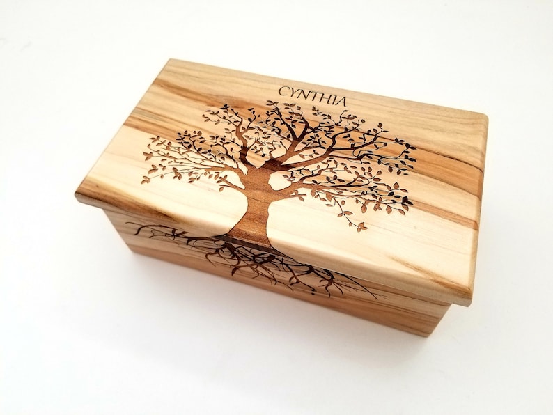 Personalized Tree of Life Custom Music Box Choose Your Song Etsy