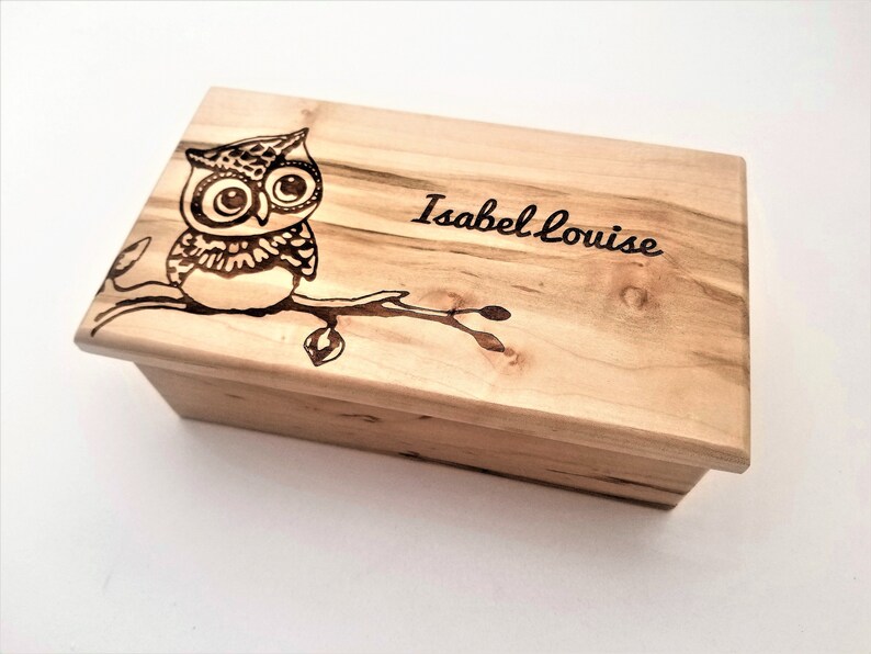 Personalized Electronic Owl Music Box ANY SONG Custom Jewelry Etsy