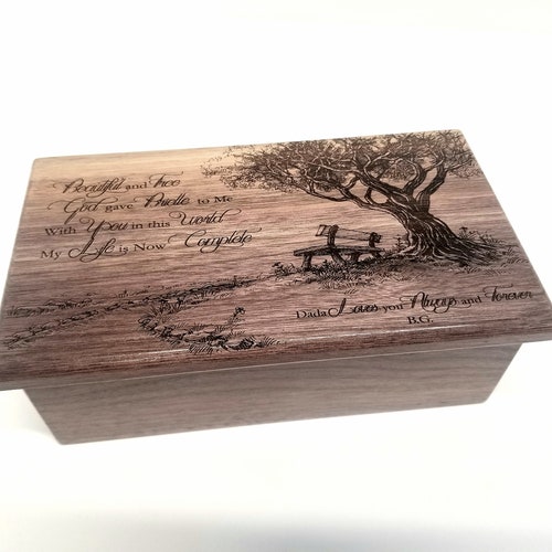 Personalized Memorial Music Box Choose Your Song, Laser Engraved Music shops Box, Miss You Music Box, Blessing Measure Treasure, Gift for Loss
