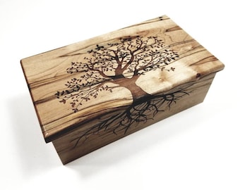 Personalized Tree of Life Custom Music Box choose your song, Laser Engraved Music Box, Sentimental Gift, Tree of Life Memory Box