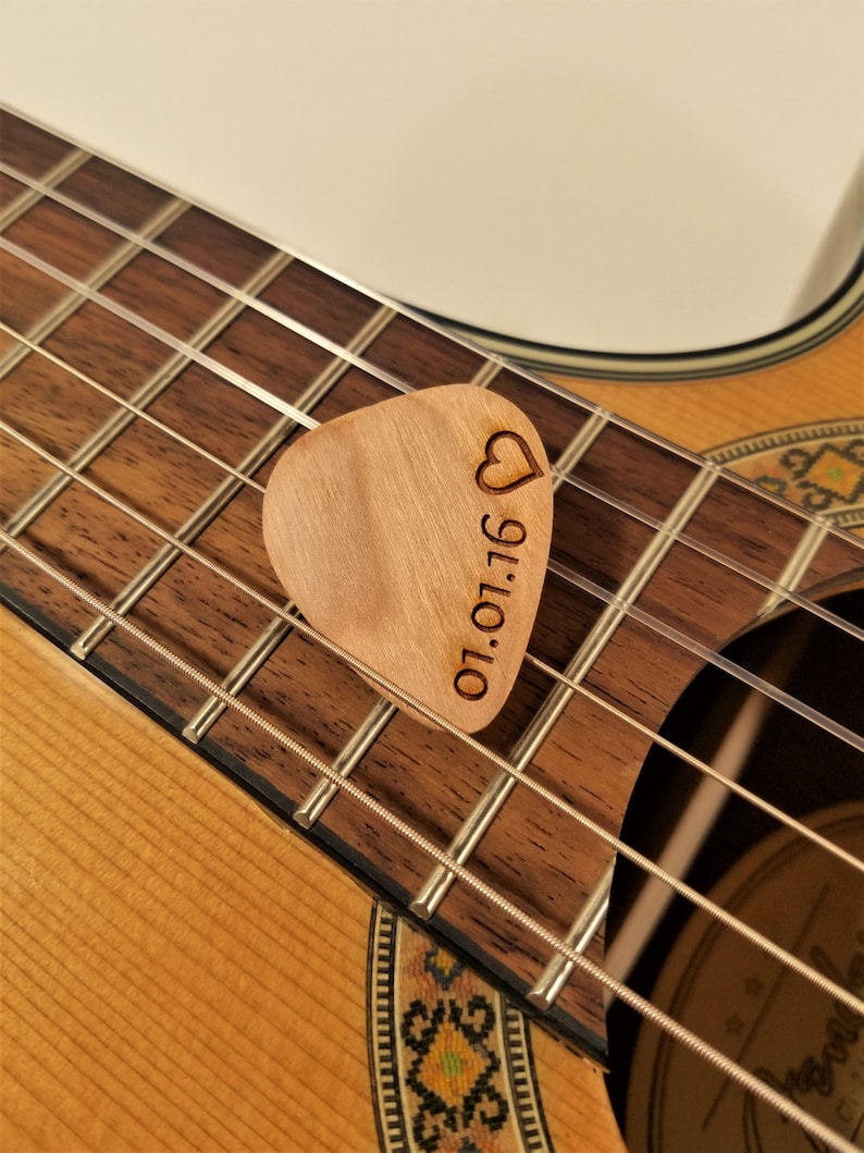 Personalized Custom Heart Guitar Pick Custom Engraved | Etsy