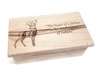 Personalized Deer Music Box Choose Your Song, Unique Hunter's Music Box, Stag Patronus Music Box, Dad music box, Gift for Hunter