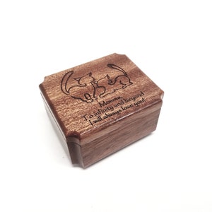 Personalized Cat Music Box Choose Your Song, Hand Made Small Cat Music Box, Custom Wood Music Box, Gift for the Cat Lover, Memory Song Music