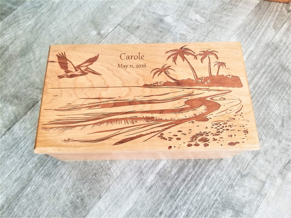 Personalized Electronic Beach Scene Music Box ANY SONG Custom Etsy