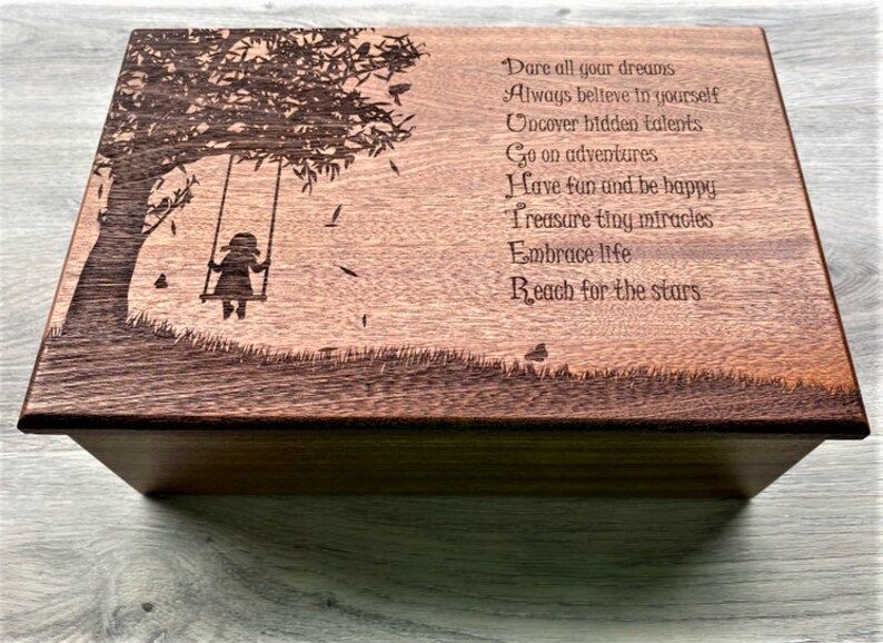 Custom Personalized Daughter Keepsake Box12x8x4 Engraved Etsy