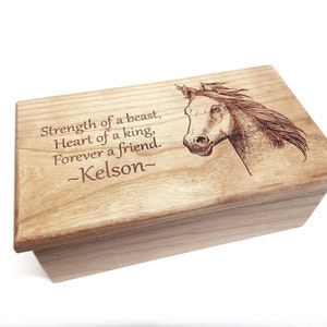 Personalized Horse Electronic Music Box ANY Song, Custom Song MP3 Laser Engraved Digital Music Box, Rustic 4H Gift, Horse Lover Gift,Cowgirl