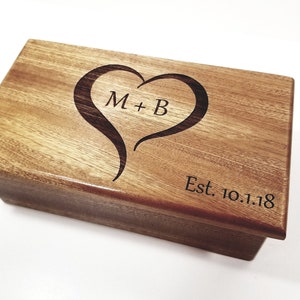 Personalized Heart Music Box Choose Your Song, Laser Engraved Music Box, Unique Wedding Gift, Gift for Couple, Unique Anniversary Gift