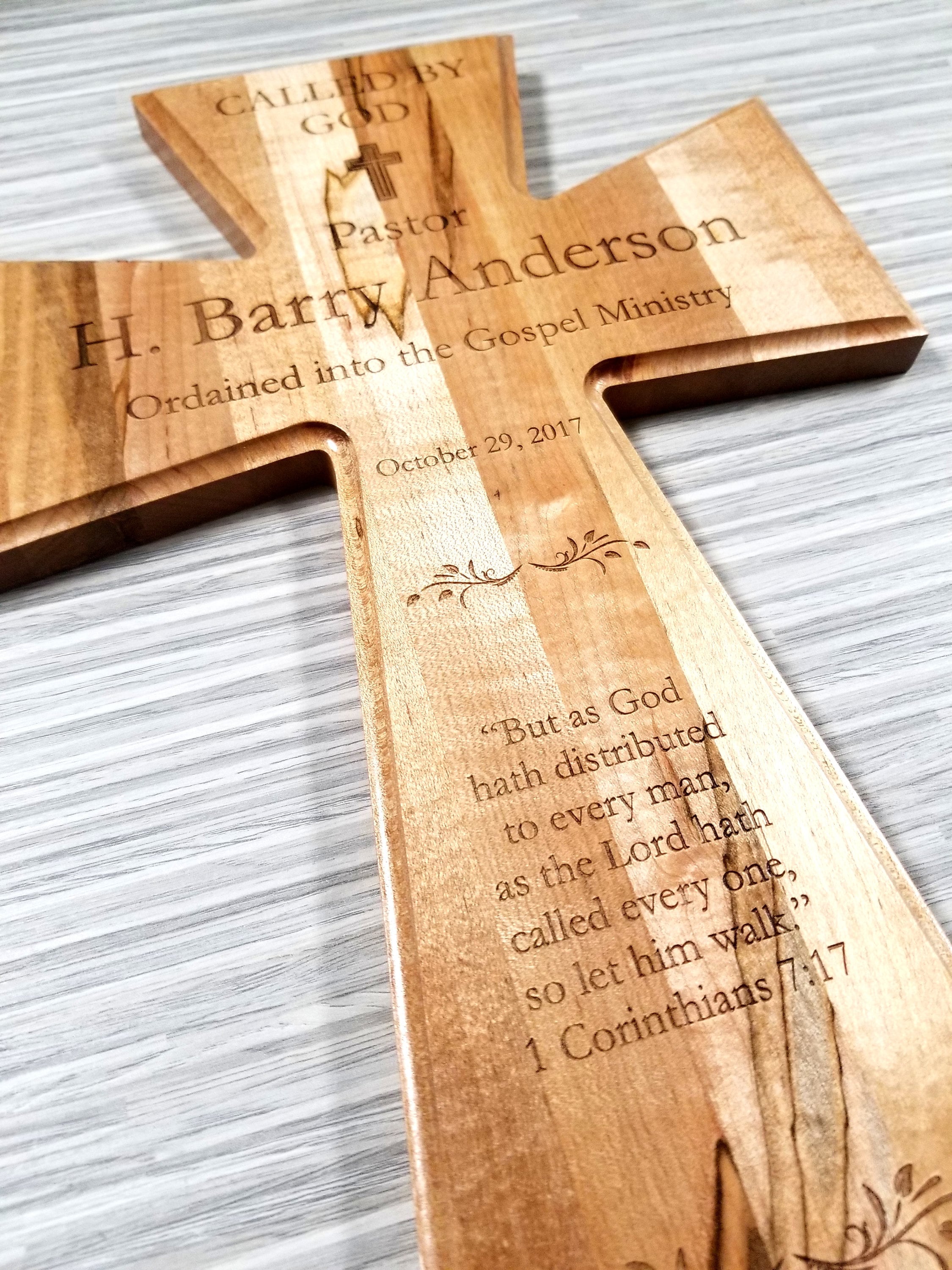 Custom Personalized Ordination Cross, Ordination Gift, Ordination Plaque, Handmade Wood Ordination Plaque, Religious Gift, new Pastor gift