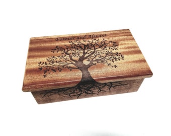 Personalized Tree of Life Custom Music Box choose your song, Laser Engraved Music Box, Sentimental Gift, Tree of Life Memory Box