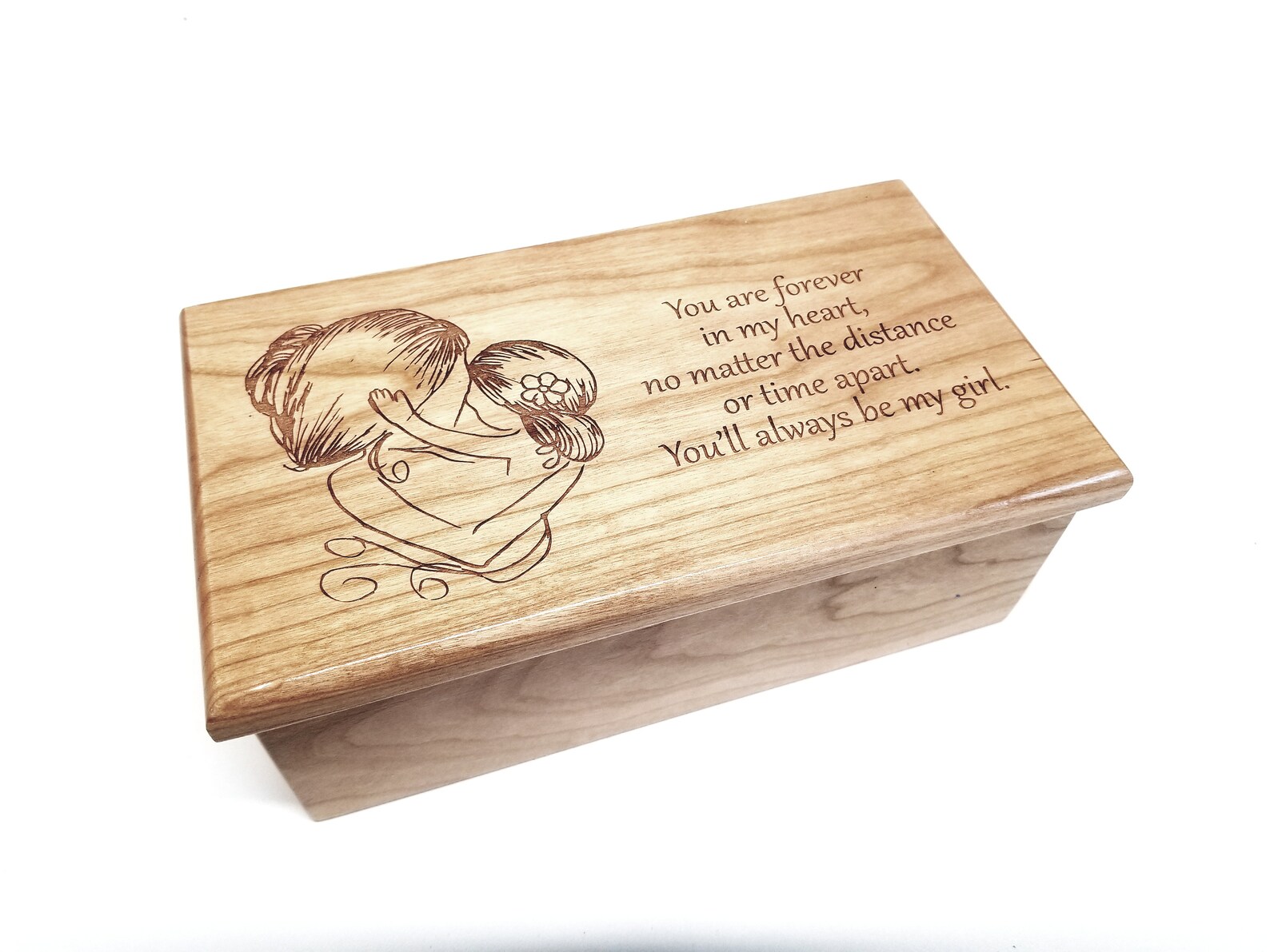 Personalized Mother Daughter Music Box Choose Your Song Laser Etsy