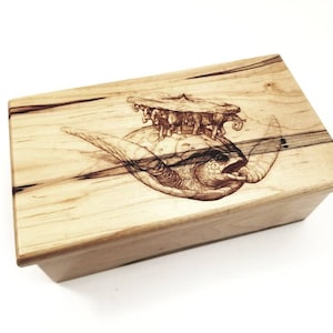 Personalized Electronic Sea Turtle Music Box ANY Song,Custom Music Jewelry Box,MP3 Music Box,Laser Engraved Digital Music Box, nautical box