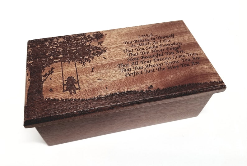 Personalized Daughter Music Box Choose Your Songlaser Etsy