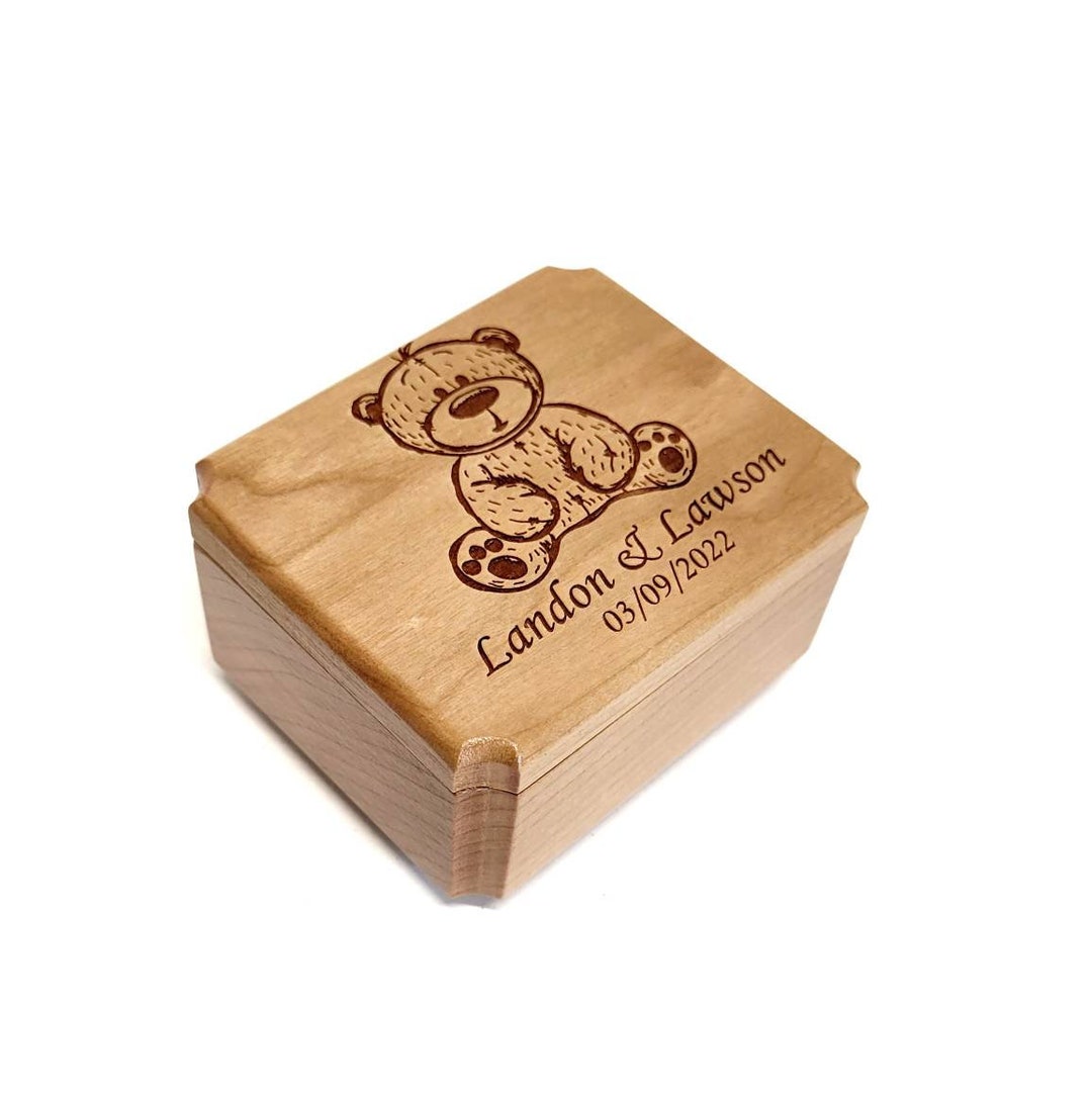Personalized Teddy Bear Music Box, Teddy Bear Music Box, Children's