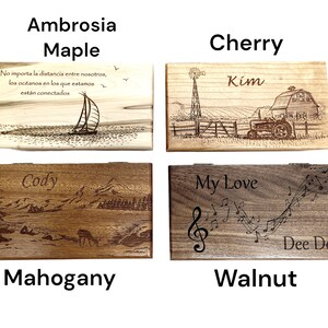 Music Box Choose Your Song Add Text, Custom Treble Clef Personalized Laser Engraved Wood Music Box, Gift for Music Teacher, Orchestra Gift image 9