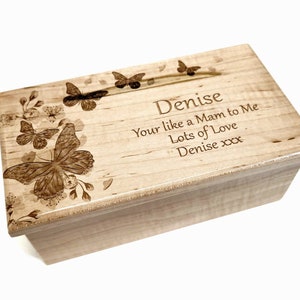 Personalized Electronic Butterfly Music Box ANY Song,Custom Music Jewelry Box,MP3 Music Box,Laser Engraved Digital Music Box