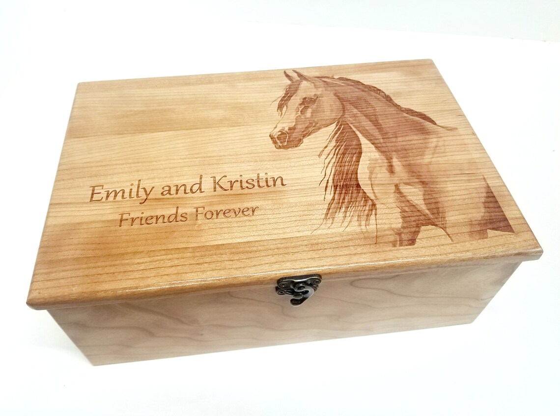 Custom Personalized Horse Memory Box12x8x4 Cowgirl Engraved Etsy