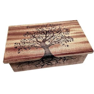 Tree of Life Custom Music Box choose your song Engrave Your Text, Laser Engraved Music Box, Sentimental Gift, Tree of Life Memorial Box