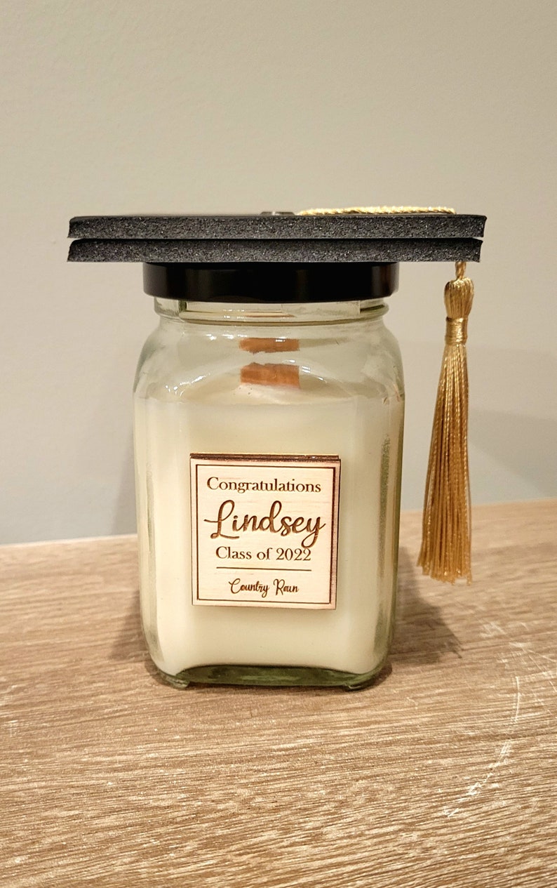 Personalized Graduation Candle Custom Graduate Candle With Etsy
