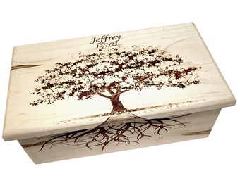 Custom Music Box choose your song Add Text Cherry Blossom Tree of Life, Laser Engraved Personalized Music Box, Cherry Blossom Memorial Git