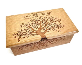 Personalized Tree of Life Custom Memory, Laser Engraved Keepsake Box, Sentimental Gift, Tree of Life Memory Box, Custom Graduation Gift