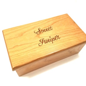 Personalized Electronic Music Box ANY SONG, Custom Jewelry Box, Hand Made Wood Music Box, Custom Name Wood Burned Music Box