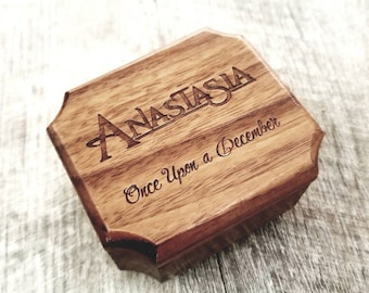 Personalized Anastasia Music Box, Plays Once Upon a December, Custom Childrens Music Box, Disney Music Box, Princess Music Box