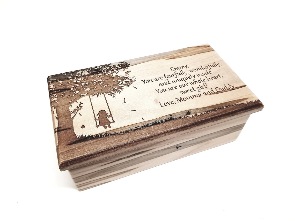 Personalized Daughter Music Box Choose Your SongLaser Etsy