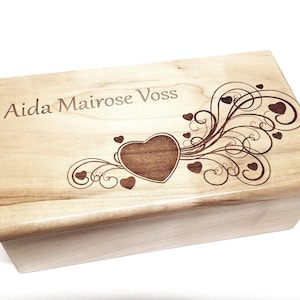 Personalized Heart Electronic Music Box ANY Song,Custom Music Jewelry Box,MP3 Laser Engraved Digital Music Box,Heart Music Box, Wedding Gift