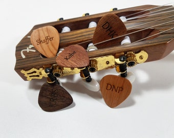 Personalized Custom Text Guitar Pick, Custom Wood Guitar Pick, Wood Laser Engraved Guitar Pick, Music Gift, Gift for Him, Guitar Player Gift