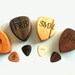 Personalized Wood Guitar Pick Box and Pick, Laser Engraved Custom Guitar Plectrum Case, stocking stuffer, 5 Year Anniversary,Musicians Gift 