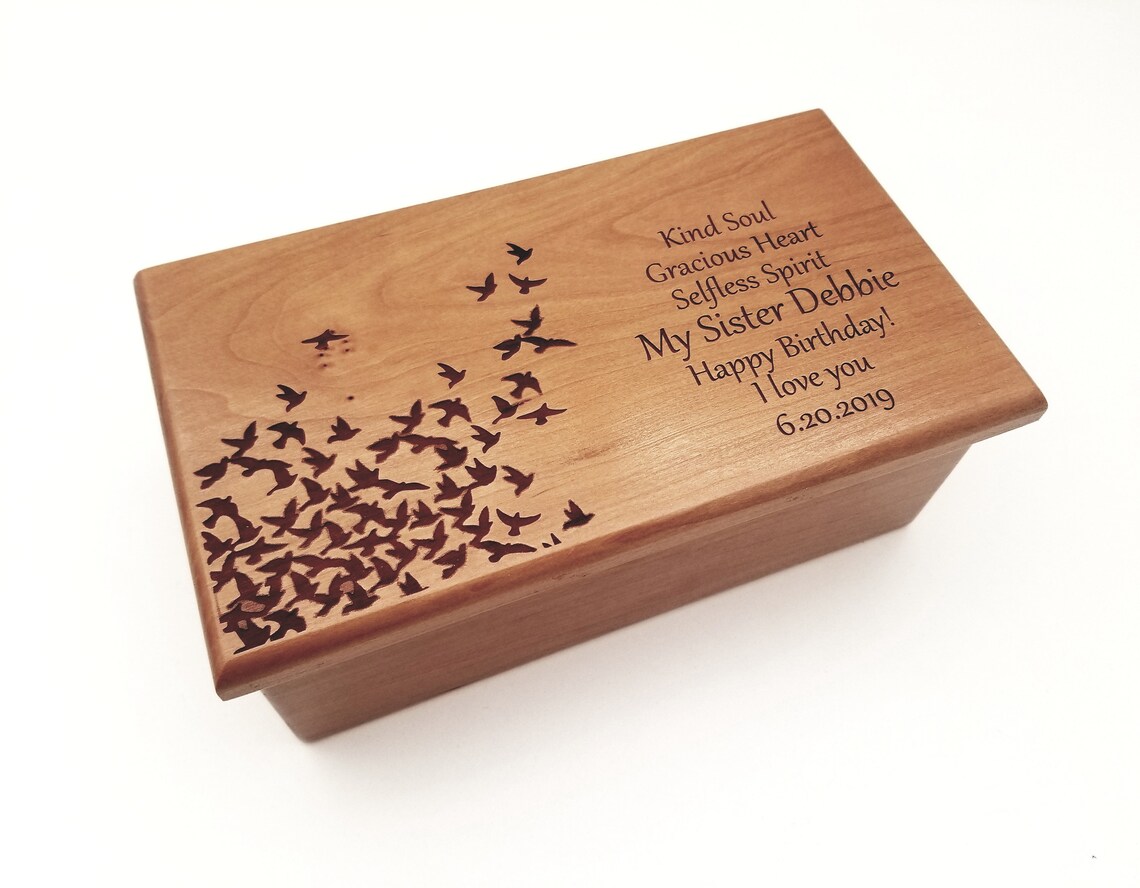 Personalized Music Box Choose Your Song Custom Wood Music Etsy