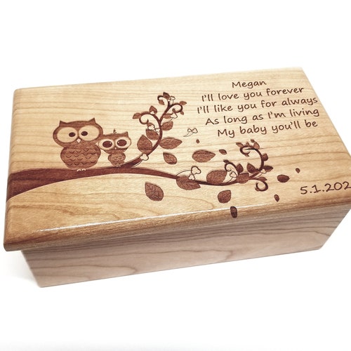 Personalized Owl Music Box Choose Your Song, Music Box for Child, My shops Baby You'll Be, Daughter Song Music Box, Gift from Parent