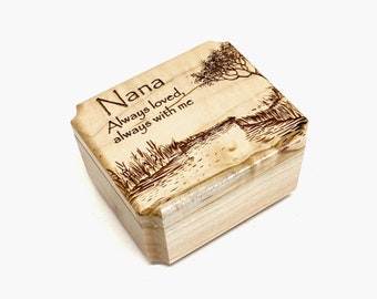 Personalized Country Pond Choose Your Song, Wood Windup Music Box, Rustic Music Box, Grandchild Gift, I Hope You Dance, You Are My Sunshine