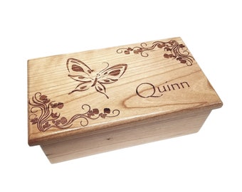 Music Box Butterfly Choose Your Song, Personalized Gift for Her,Butterfly jewelry Box,Laser Engraved, Mother's Day Butterfly Music Box