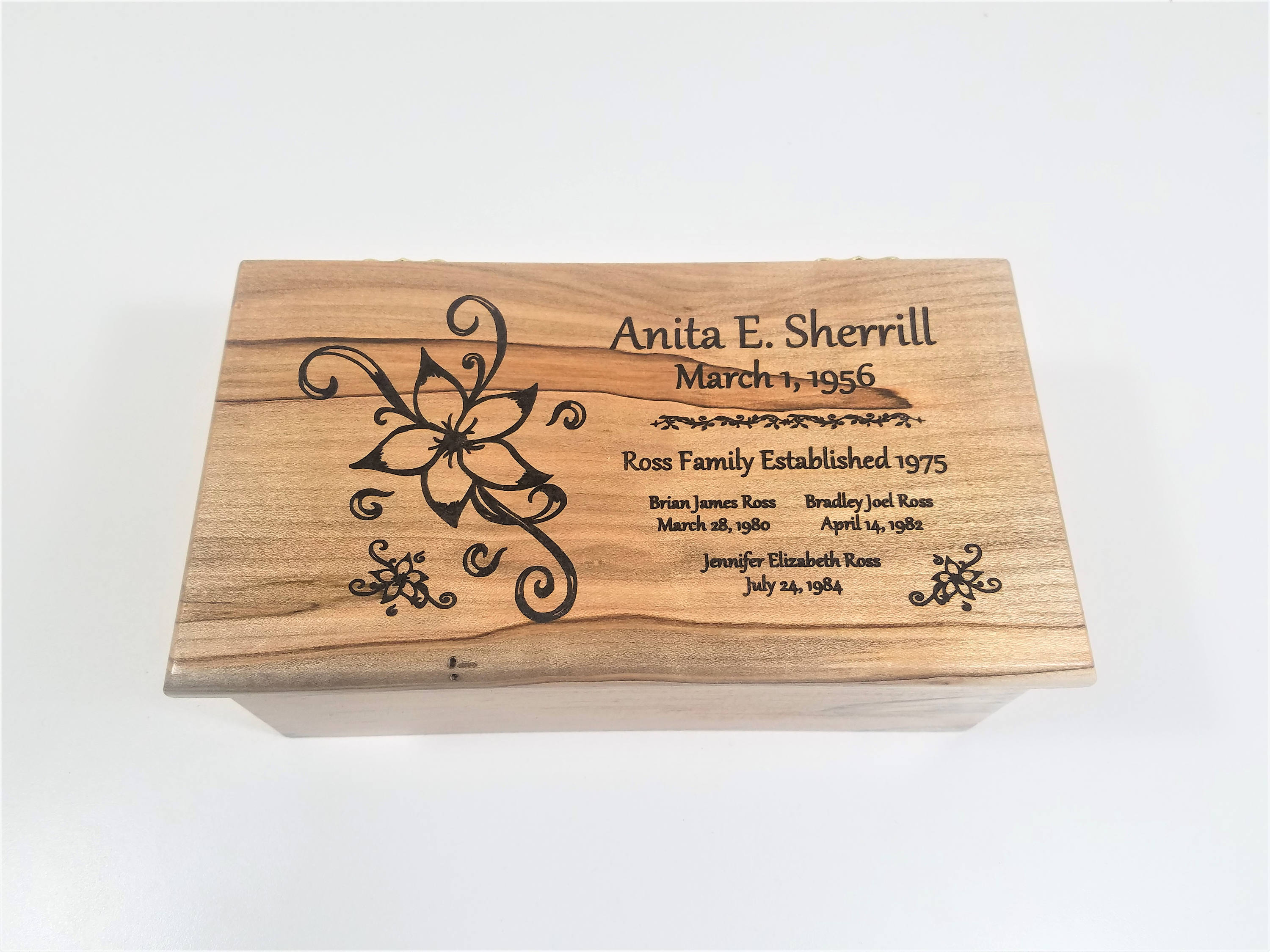 Personalized Flower Music Box Choose Your Song Flower Design Etsy