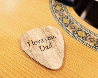 Personalized I Love You Dad Guitar Pick, Unique Guitar Gift for Dad, Father's Day Gift, Father of the Bride Gift, Dad's Guitar Picks