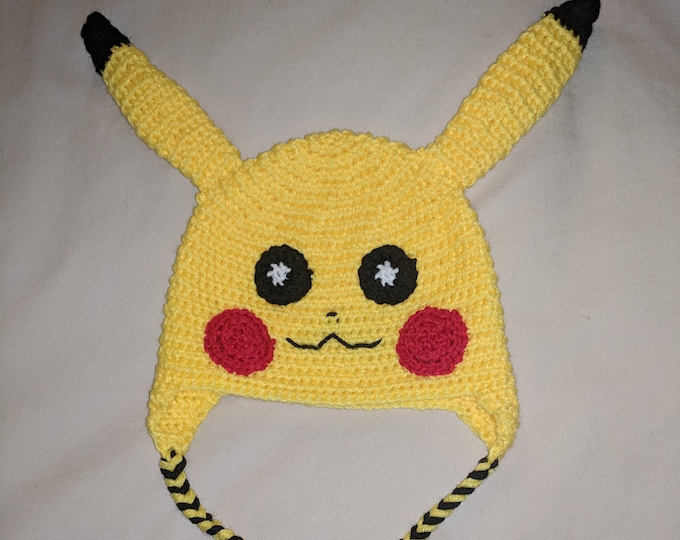 Pikachu Crocheted Hat