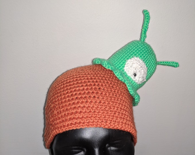 Brain Slug Crocheted Hat