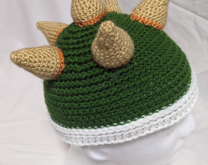 Bowser Crocheted Hat
