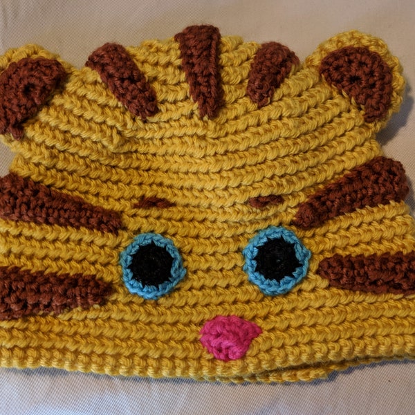 Daniel Tiger Crocheted Hat